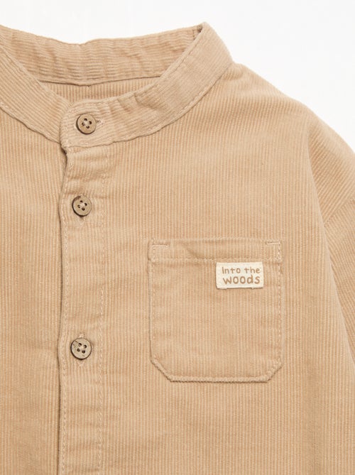 Camicia a maniche lunghe in velluto a coste - Kiabi