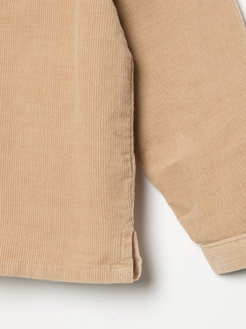 Camicia a maniche lunghe in velluto a coste - Kiabi