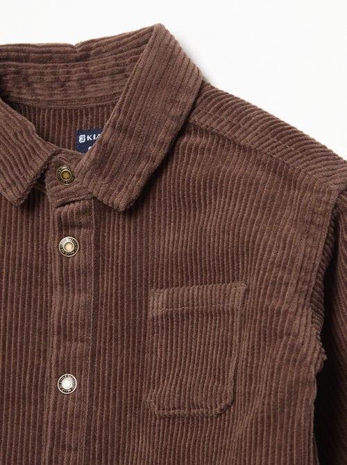 Camicia a maniche lunghe in velluto a coste - Kiabi