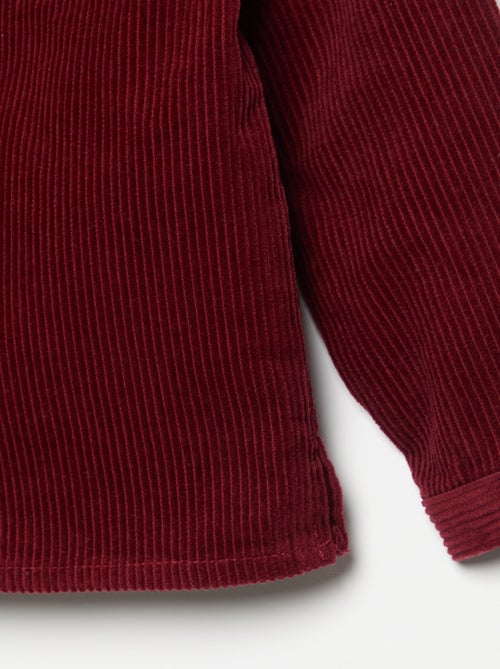 Camicia a maniche lunghe in velluto a coste - Kiabi