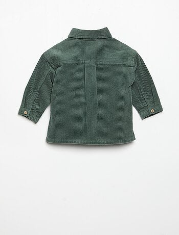 Camicia a maniche lunghe in velluto a coste