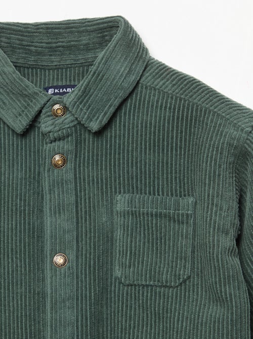 Camicia a maniche lunghe in velluto a coste - Kiabi