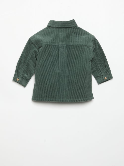Camicia a maniche lunghe in velluto a coste - Kiabi