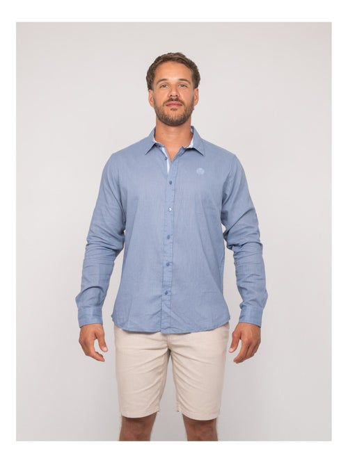 Camicia a maniche lunghe lino DUMOLAK - Kiabi