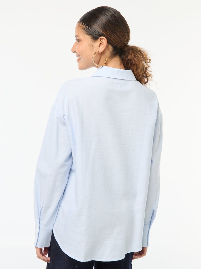 Camicia a maniche lunghe oxford Blu - Kiabi