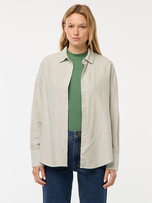 Camicia a maniche lunghe oxford - Kiabi