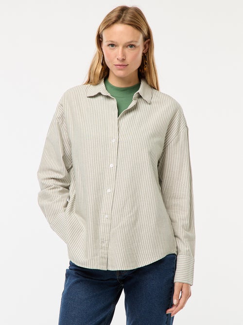 Camicia a maniche lunghe oxford - Kiabi