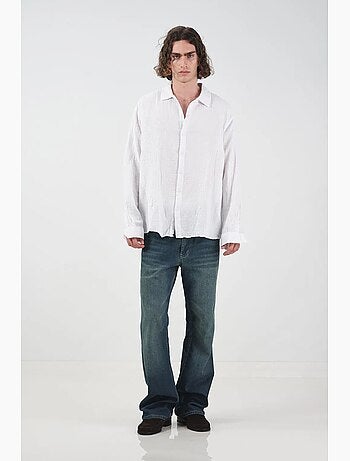 Camicia a maniche lunghe testurizzata dalla vestibilità rilassata giesto