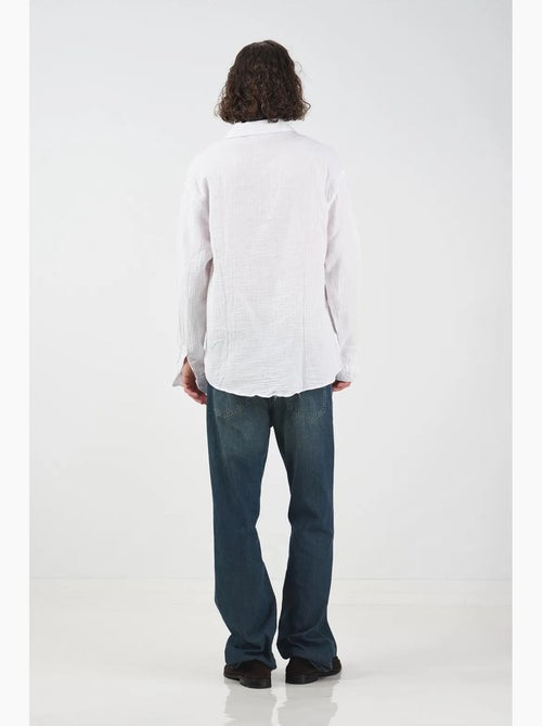 Camicia a maniche lunghe testurizzata dalla vestibilità rilassata giesto - Kiabi Camicia a maniche lunghe testurizzata dalla vestibilità rilassata giesto - Kiabi