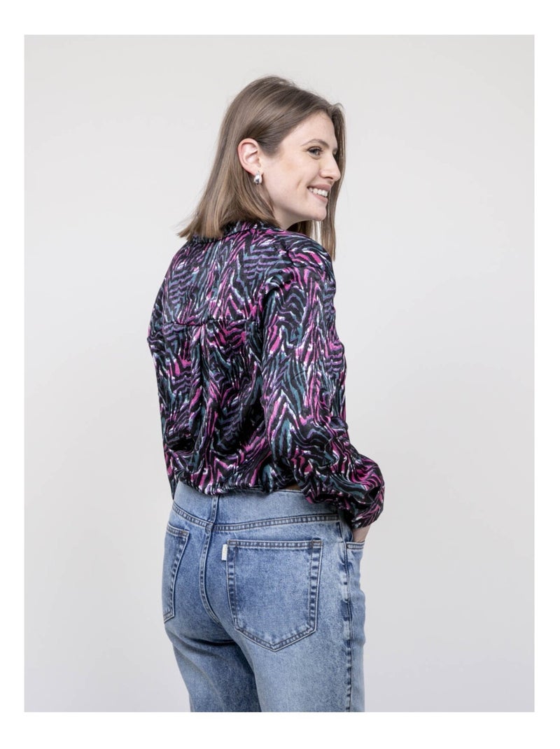 Camicia a motivi ORIANE Rosa - Kiabi