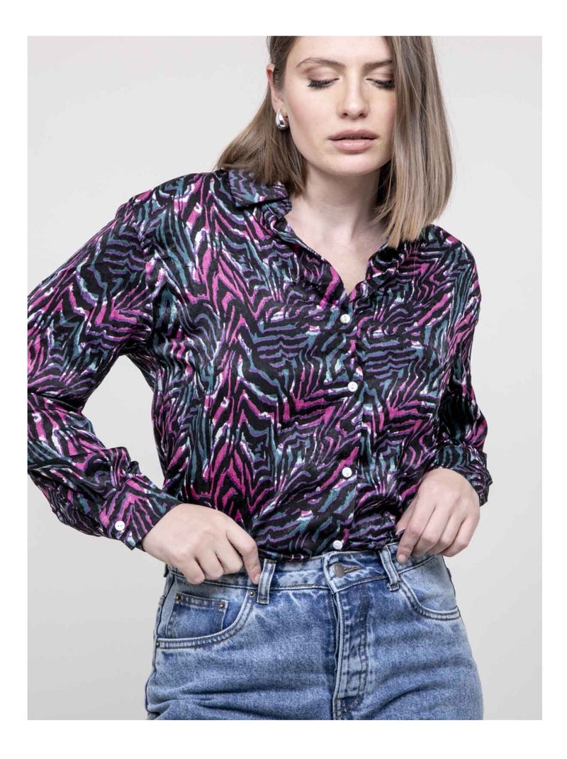Camicia a motivi ORIANE Rosa - Kiabi