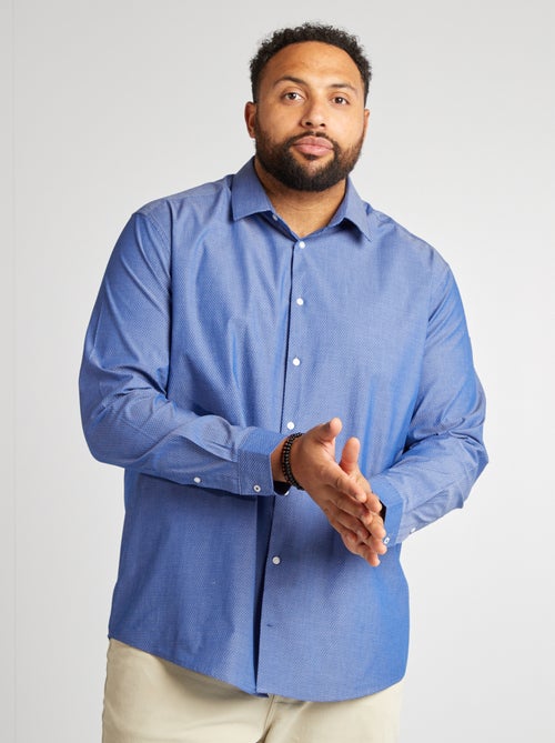 Camicia à motivo dobby - Kiabi