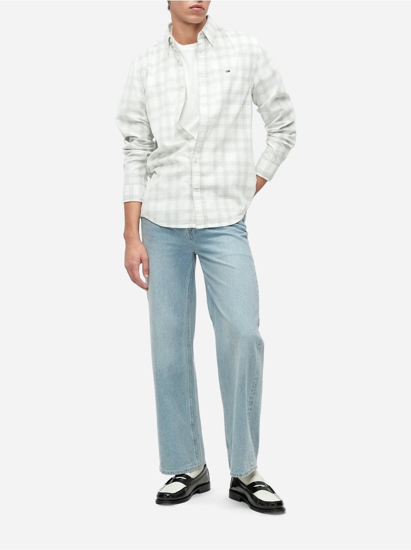 Camicia a quadri - Tommy jeans Bianco - Kiabi