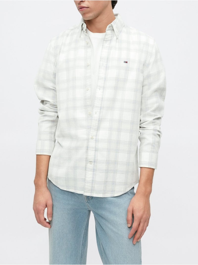 Camicia a quadri - Tommy jeans Bianco - Kiabi