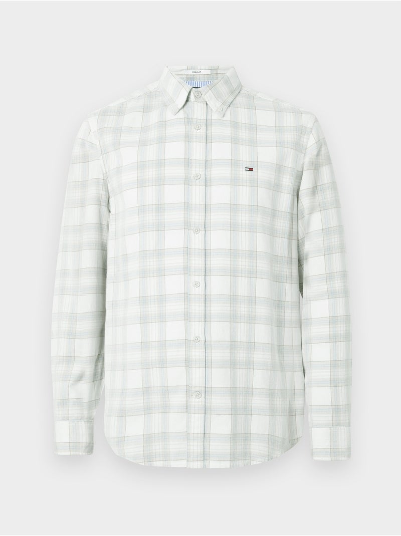 Camicia a quadri - Tommy jeans Bianco - Kiabi