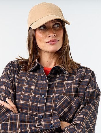 Camicia a quadri a maniche lunghe