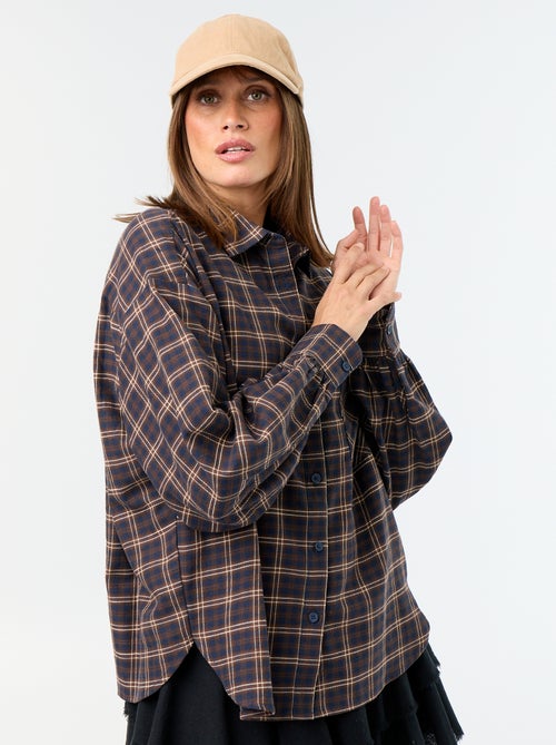 Camicia a quadri a maniche lunghe - Kiabi