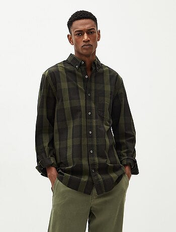 Camicia a quadri a maniche lunghe, MO Fashion