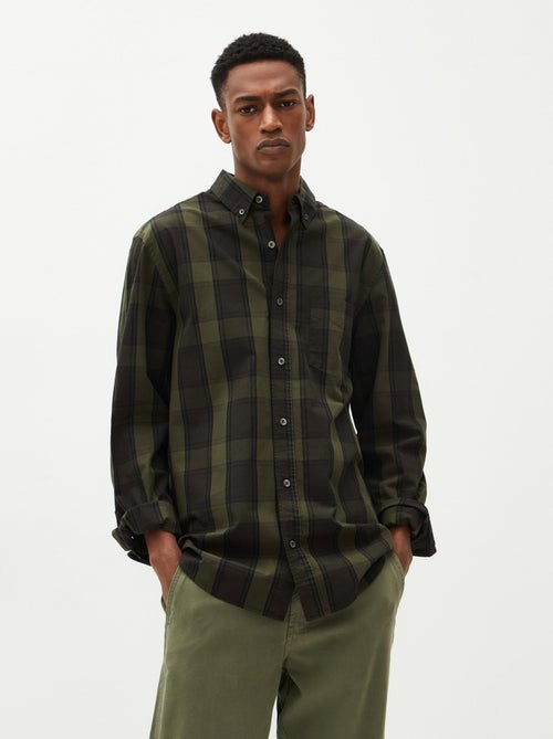 Camicia a quadri a maniche lunghe, MO Fashion - Kiabi Camicia a quadri a maniche lunghe, MO Fashion - Kiabi