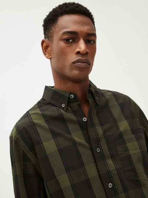 Camicia a quadri a maniche lunghe, MO Fashion - Kiabi Camicia a quadri a maniche lunghe, MO Fashion - Kiabi