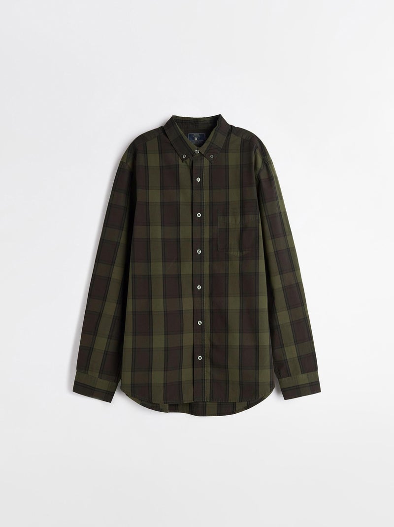 Camicia a quadri a maniche lunghe, MO Fashion Verde - Kiabi