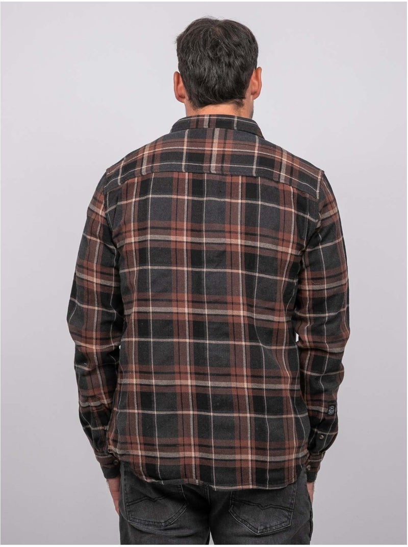 Camicia a quadri a maniche lunghe torilou Marrone - Kiabi
