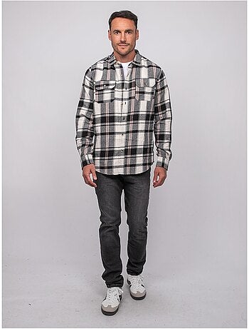 Camicia a quadri a maniche lunghe toxfeat