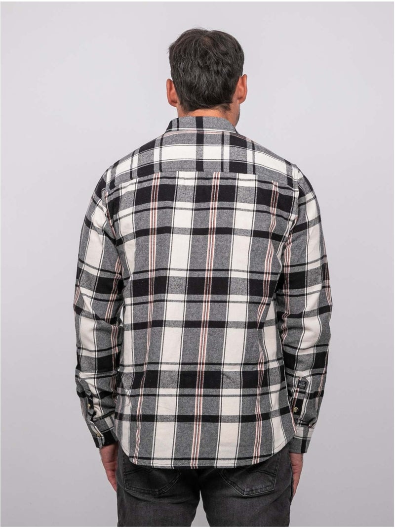 Camicia a quadri a maniche lunghe toxfeat Ecru - Kiabi