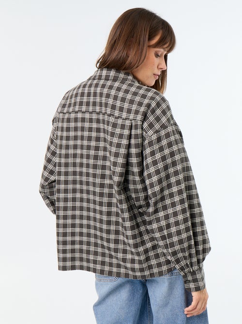 Camicia a quadri a maniche lunghe - Kiabi Camicia a quadri a maniche lunghe - Kiabi