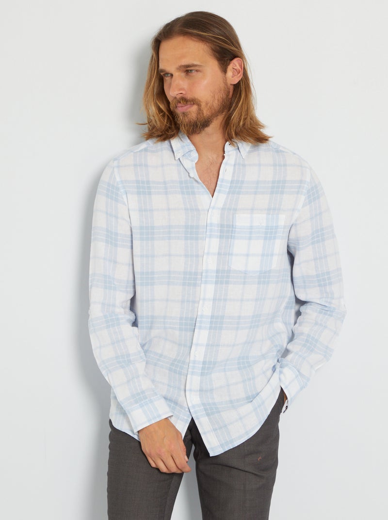 Camicia a quadri BIANCO - Kiabi