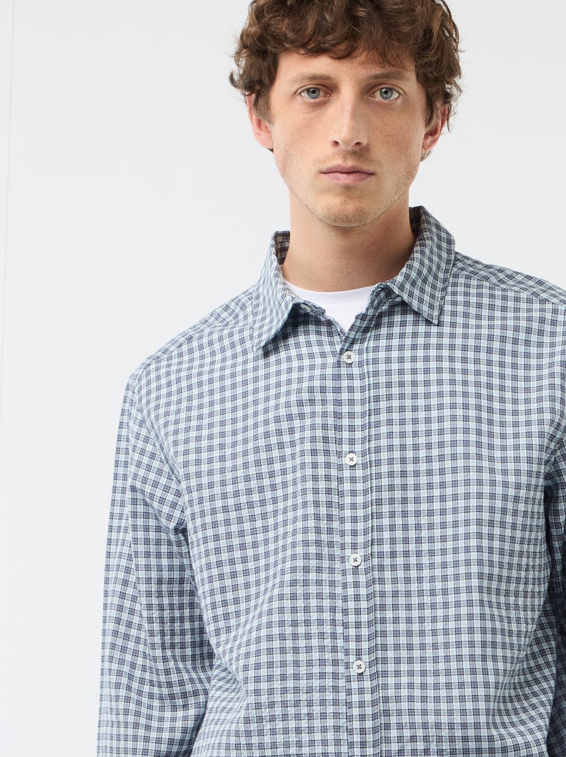 Camicia a quadri Blu - Kiabi