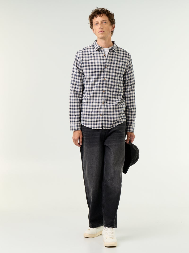 Camicia a quadri Blu - Kiabi