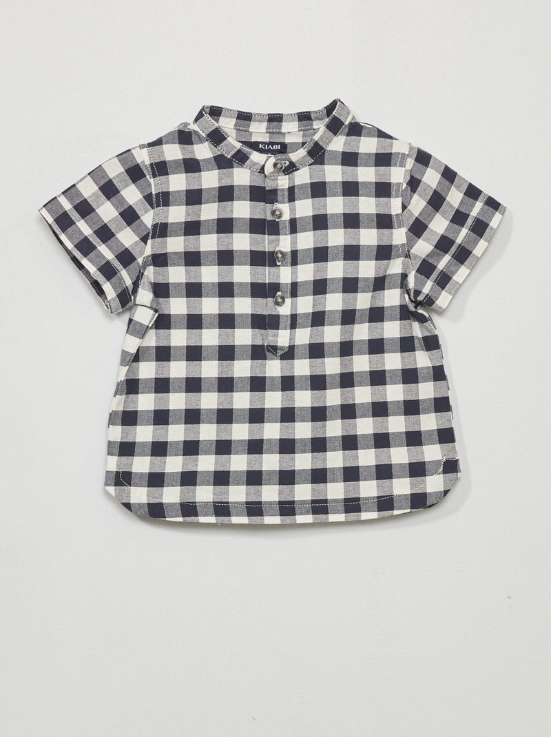 Camicia a quadri BLU - Kiabi