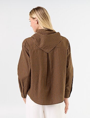 Camicia a quadri con foulard