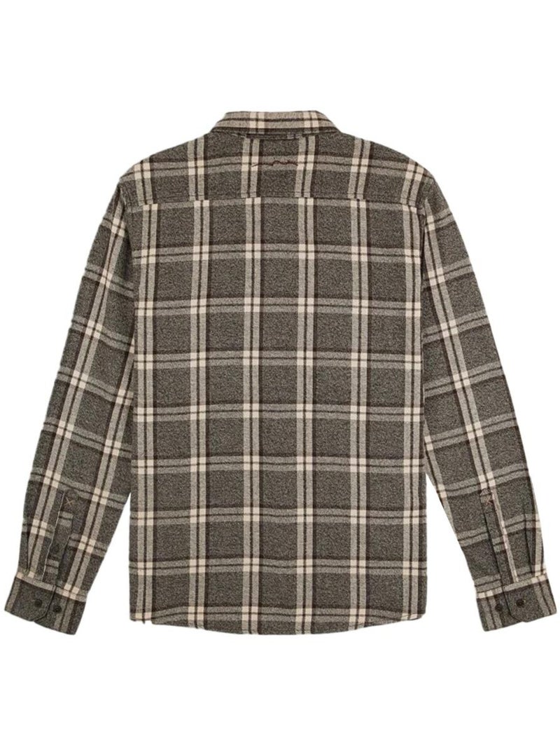 Camicia a Quadri da Uomo Teddy Smith Marrone cappuccino - Kiabi