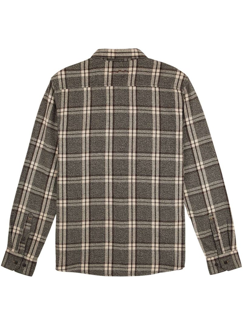 Camicia a Quadri da Uomo Teddy Smith Marrone cappuccino - Kiabi