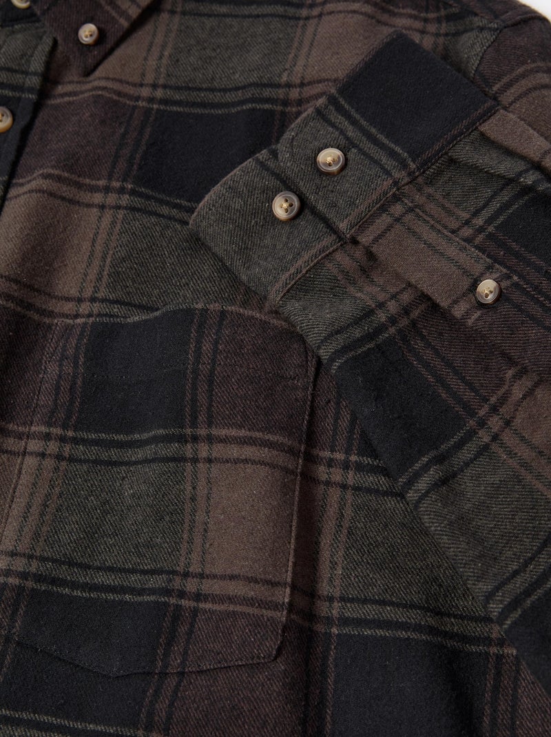 Camicia a quadri di flanella, MO Fashion Marrone - Kiabi