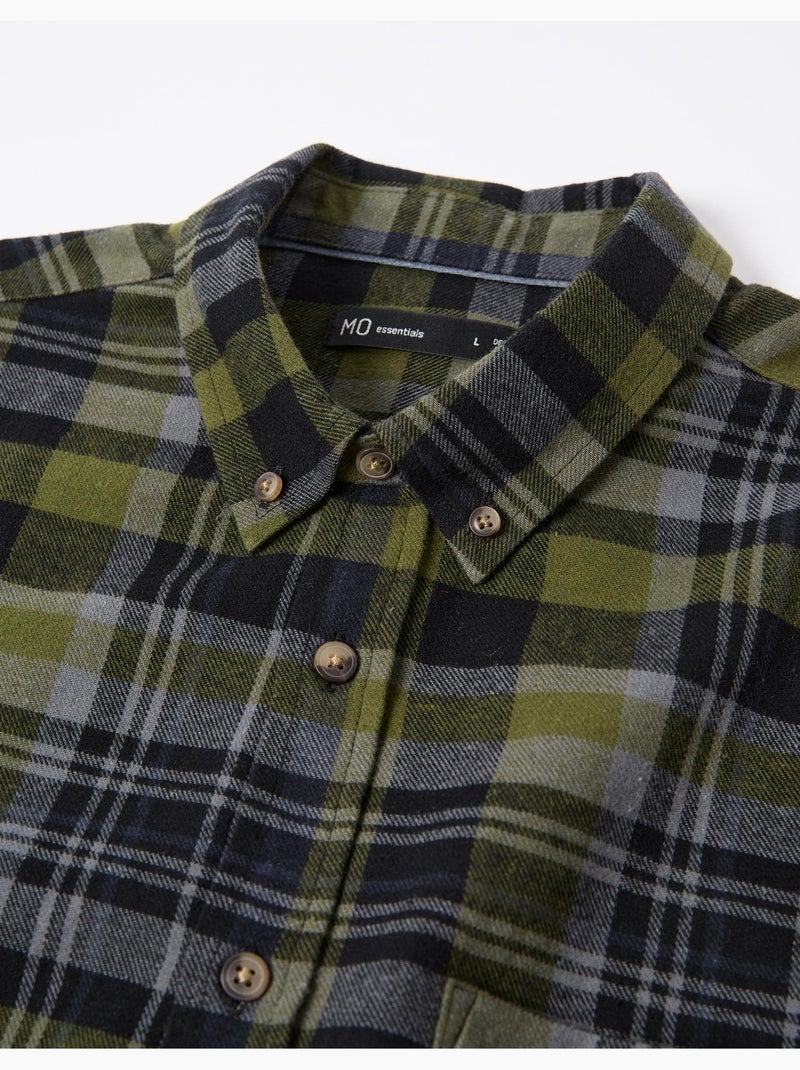 Camicia a quadri di flanella, MO Fashion Verde - Kiabi