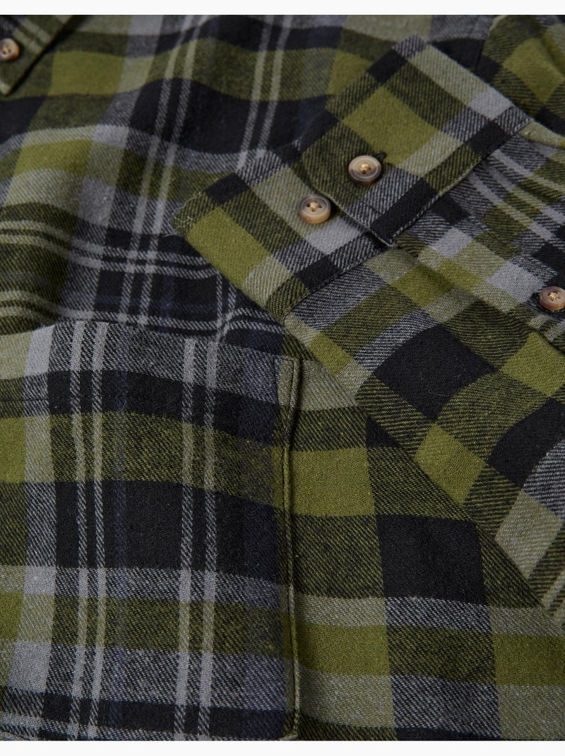 Camicia a quadri di flanella, MO Fashion Verde - Kiabi