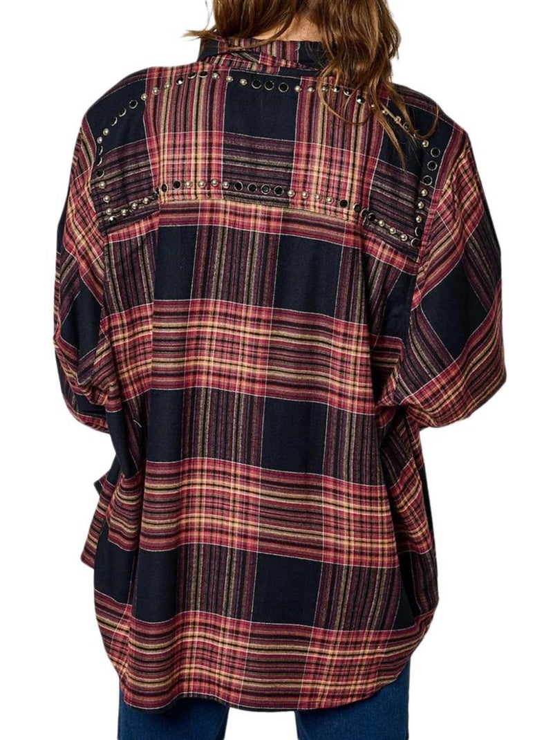 Camicia a Quadri Donna Kaporal Rosa - Kiabi