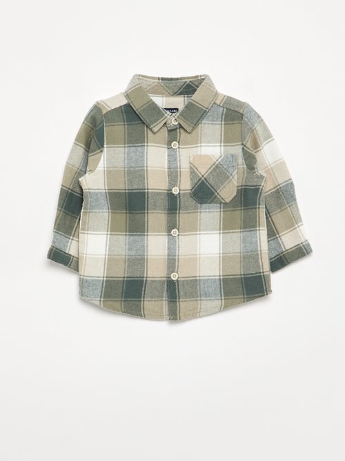 Camicia a quadri e a maniche lunghe - Kiabi