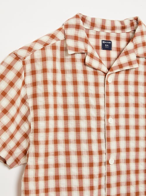 Camicia a quadri e maniche corte - Kiabi