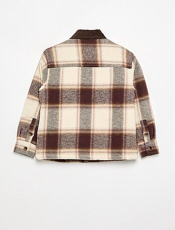 Camicia a quadri foderata