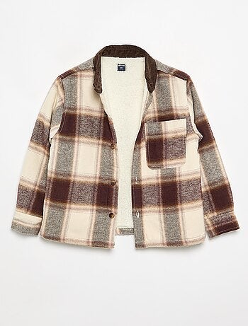 Camicia a quadri foderata