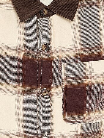 Camicia a quadri foderata