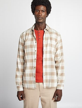 Camicia a quadri in flanella