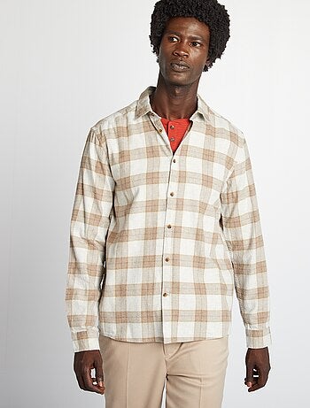 Camicia a quadri in flanella