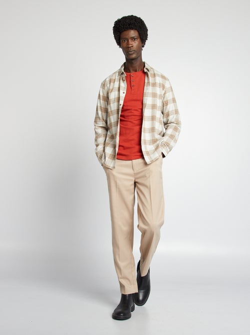 Camicia a quadri in flanella - Kiabi