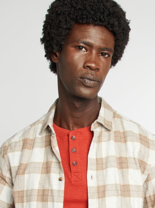 Camicia a quadri in flanella - Kiabi