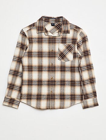 Camicia a quadri in flanella